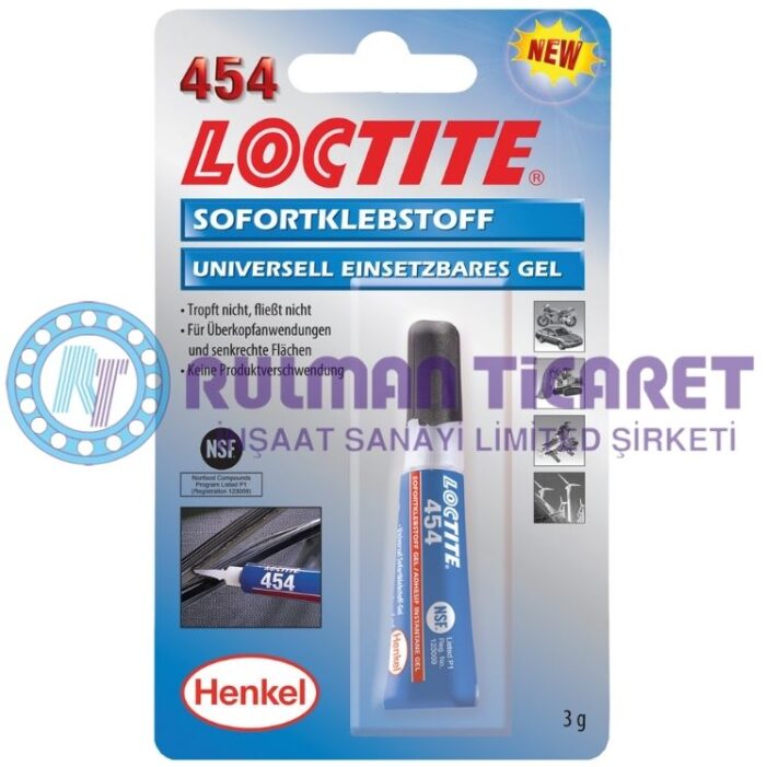LOCTITE 454 3 gr LOCTITE Rulman Ticaret