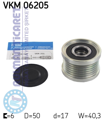 SKF-VKM06205 SKF VKM06205 - Görsel 1